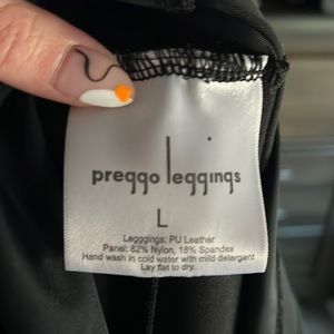 Maternity Faux leather leggings